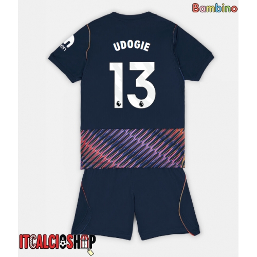Tottenham Hotspur Destiny Udogie #13 Seconda Maglia Bambino 2026-27 Manica Corta (+ Pantaloni corti)